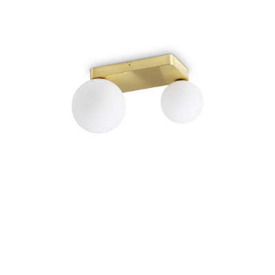 Ideal Lux - Brass - Penta PL 2L - Modern wall/ceiling light - Satin gold - LS-IL-314815