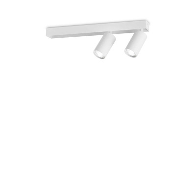 Ideal Lux - Direction - Profilo PL 2L - Ceiling light with two spotlight directable - White - LS-IL-314716
