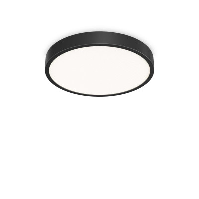 Ideal Lux - Office - Ray PL D60 - Anti-glare LED ceiling light - Black - LS-IL-327686 - 80°