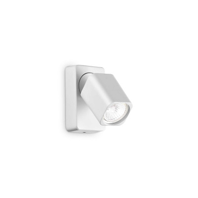 Ideal Lux - Direction - Rudy AP 1L Square - Applique with adjustable spotlight - White - LS-IL-294766