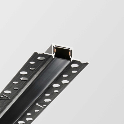 Ideal Lux -  - Stick Track Rec 2m - Recessed linear profile without edge - Black - LS-IL-329604