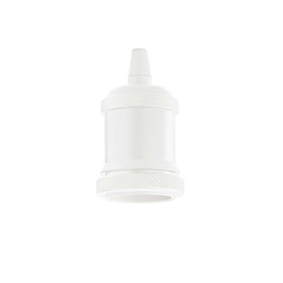 Ideal Lux - Accessories for lamps - Portalamapda E27 ghiera - Chandelier for cocotte ceiling light - White - LS-IL-249186