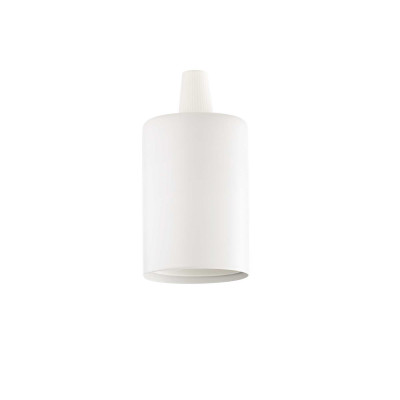 Ideal Lux - Accessories for lamps - Portalamapda E27 liscio - Chandelier for cocotte ceiling light - White - LS-IL-242569