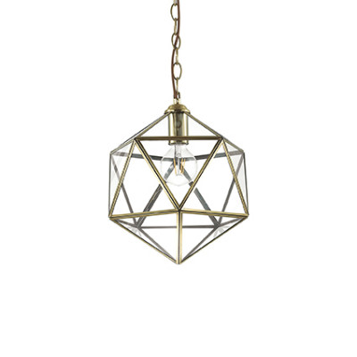 Ideal Lux - Art - Deca SP1 Small - Pendant lamp - Brass - LS-IL-168852