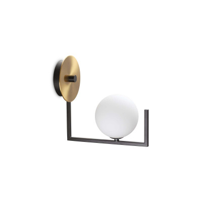 Ideal Lux - Brass - Birds AP - Wall light with sphere diffusor - Gold/Black - LS-IL-273655