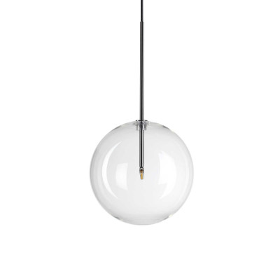 Ideal Lux - Brass - Equinoxe SP1 D25 - Chandelier with sphere diffusor - Chrome - LS-IL-306551