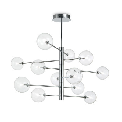 Ideal Lux - Brass - Equinoxe SP12 LED - Chandelier with twelve lights - Chrome - LS-IL-200118