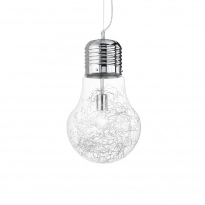 Ideal Lux - Bulb - LUCE MAX SP1 BIG - Pendant lamp - Chrome - LS-IL-033662