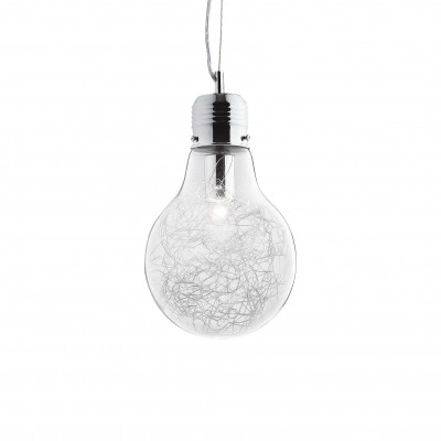 Ideal Lux - Bulb - LUCE MAX SP1 SMALL - Pendant lamp - Chrome - LS-IL-033679