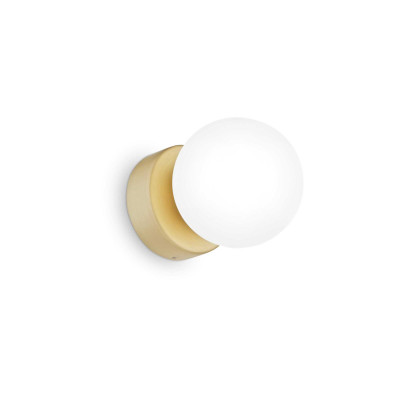 Ideal Lux - Bunch - Perlage AP1 - Wall light with sphere diffusor - Brass - LS-IL-292410