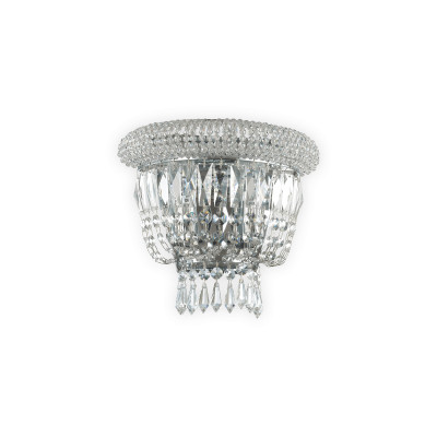 Ideal Lux - Diamonds - Dubai AP2 - Classic wall lamp in crystal - Chrome - LS-IL-207155