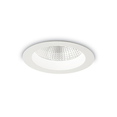 Ideal Lux - Downlights - Basic Accent 15W - Recessed spotlight - White - Diffused