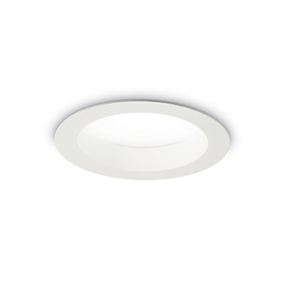 Ideal Lux - Downlights - Basic Wide 15W - Recessed spotlight - White - Diffused