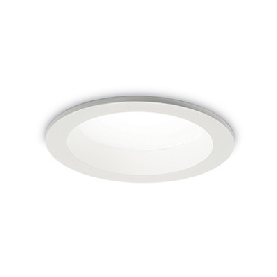 Ideal Lux - Downlights - Basic Wide 30W - Recessed spotlight - White - Diffused
