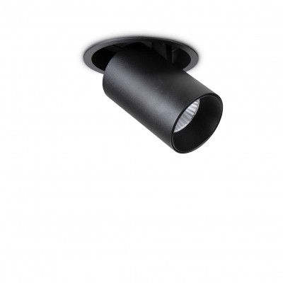Ideal Lux - Downlights - Nova FA 12W - Ceiling spotlight directable - Black - LS-IL-248189 - Warm white - 3000 K - 38°