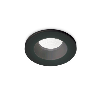 Ideal Lux - Downlights - Room-65 Round LED - Recessed ceiling spotlight - Black - LS-IL-252032 - Warm white - 3000 K - 38°