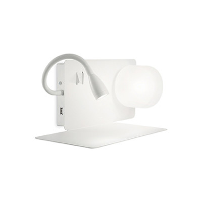 Ideal Lux - Eclisse - Book-1 AP2 - Wall lamp - White - LS-IL-174792