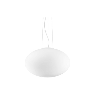 Ideal Lux - Eclisse - Candy SP1 D40 - Pendant lamp with blown glass diffuser - White - LS-IL-086736