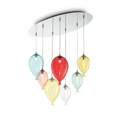 Ideal Lux - Fun - Clown SP7 - Chandelier with balloon-shaped diffusers - Multicolor - LS-IL-100937