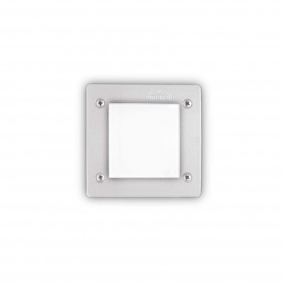 Ideal Lux - Garden - Leti Square FI1 - Square recessed lamp in resin - White - LS-IL-096575