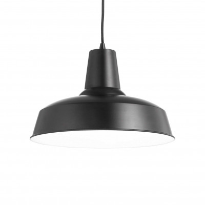 Ideal Lux - Industrial - Moby SP1 - Suspension lamp in metal - Black - LS-IL-093659