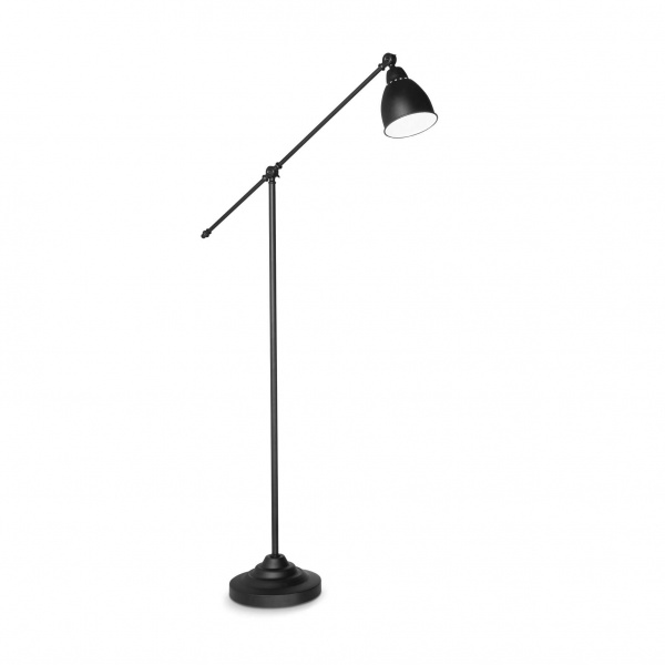 Ideal lux pagoda pt1 black floor lamp with shade - 2BC4