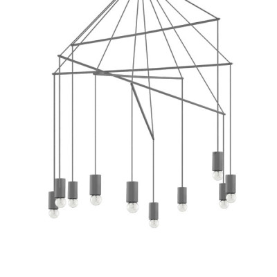 Ideal Lux - Industrial - Pop SP10 - Pendant lamp - Black - LS-IL-158860
