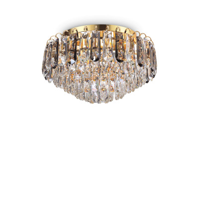 Ideal Lux - Luxury - Magnolia PL7 - Crystal ceiling and wall light - Gold - LS-IL-241296