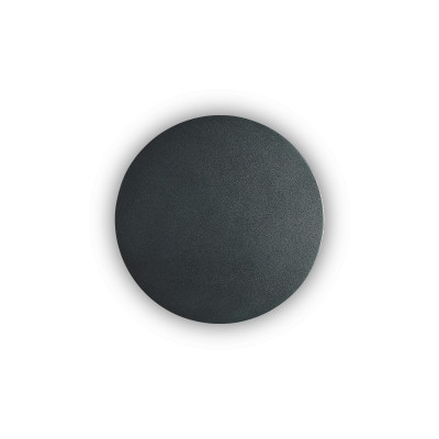 Ideal Lux - Minimal - Cover AP1 LED ROUND S - Circle wall light - Black - LS-IL-195742 - Warm white - 3000 K - Diffused