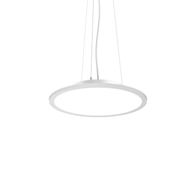Ideal Lux - Minimal - Fly Slim SP D45 - Circular suspension with direct emission - White - 88°