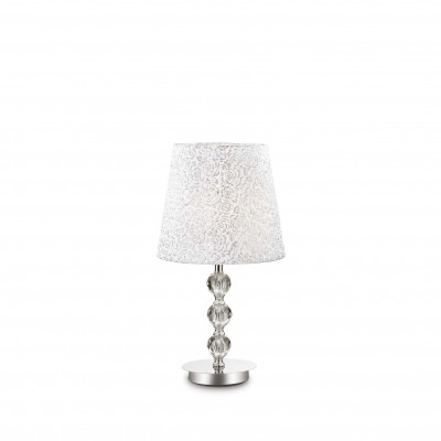 Ideal Lux - Organza - LE ROY TL1 MEDIUM - Table lamp - Chrome - LS-IL-073422