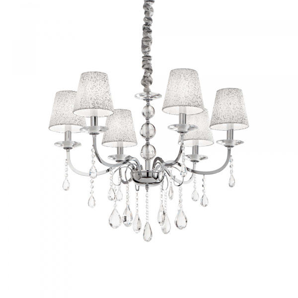 Ideal Lux Pantheon Sp6 Traditional, Crystal Bobeches For Chandeliers In India