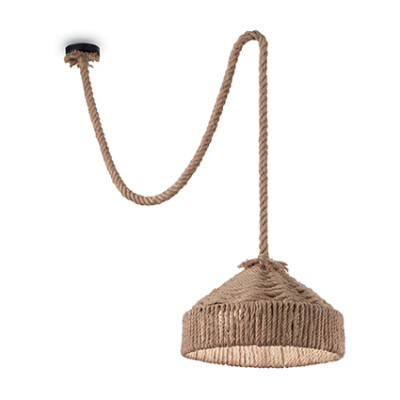 Ideal Lux - Rustic - Canapa SP1 - Pendant lamp - Rope - LS-IL-134833