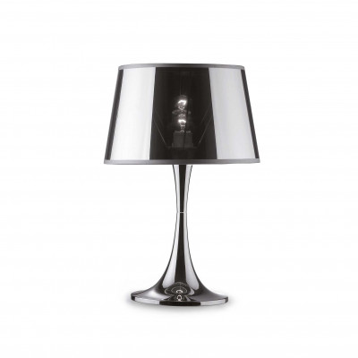 Ideal Lux - Smoke - LONDON TL1 BIG - Table lamp - Chrome - LS-IL-032375