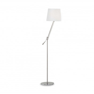 Ideal Lux - Tissue - REGOL PT1 - Floor lamp - Satin-finished nickel - LS-IL-014609