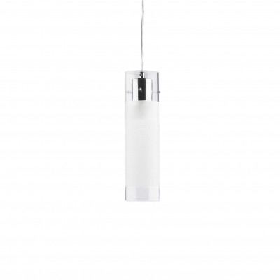 Ideal Lux - Tube - FLAM SP1 SMALL - Pendant lamp - Chrome - LS-IL-027357