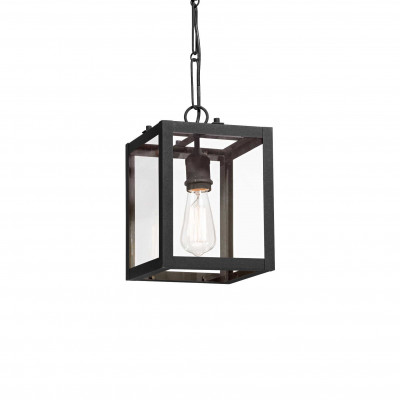 Ideal Lux - Vintage - Igor SP1 - Suspension lamp with glass slabs - Black - LS-IL-092850