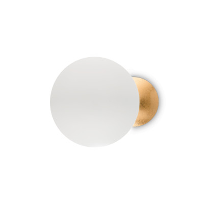 Ideal Lux - Wall - Eclissi AP S LED - LED wall lamp - Gold/White - LS-IL-259048 - Warm white - 3000 K - Diffused