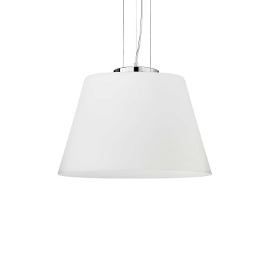 Ideal Lux - White - CYLINDER SP1 D40 - Pendant lamp - White - LS-IL-025438