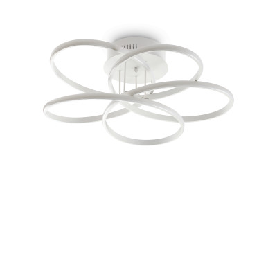 white flower ceiling light