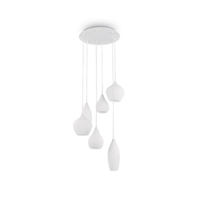 Ideal Lux - White - Soft SP6 - Pendant lamp - White - LS-IL-087818