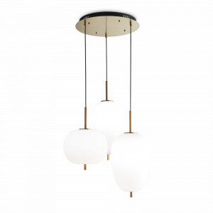 Ideal Lux White blown-glass lamps