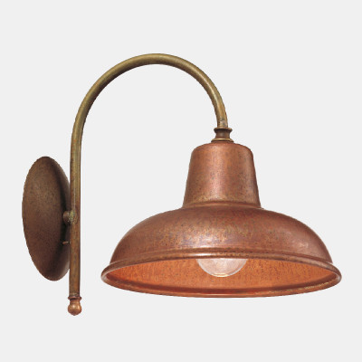 Il fanale - Cantina&Cascina - Contrada AP curvo - Vintage wall light - Brown/Copper - LS-IF-243-06-OR