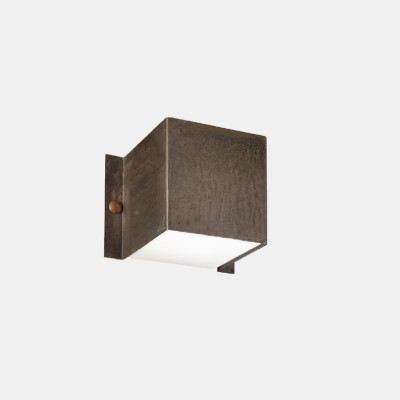 Il fanale - Decor - Decori AP cubetto - Outdoor wall light - Natural iron - LS-IF-252-05-RF
