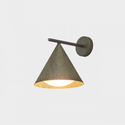 Il fanale - Essential - Cone AP outdoor 2- Outdoor wall light - Satin brass - LS-IF-286-18-OOB