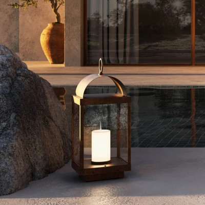 Il Fanale - Lanterne - Lanterna TE S candela - Outdoor floor lantern - Brass - LS-IF-265-01-OO