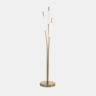 Il fanale - Linee - Typha PT - Floor lamp with slender line - Brass - LS-IF-285-04-ON