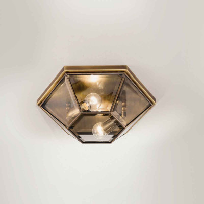 Il fanale - Rilegato  - Rilegato PL brunito S - Small modern ceiling light - Brass - LS-IF-491-00-80