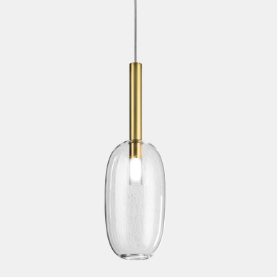 Il fanale - Sfere - Alchimia SP Oliva - Glass design chandelier - Brass - LS-IF-277-05-ONT
