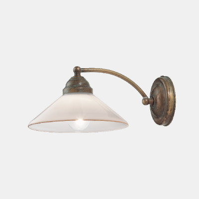 Il fanale - Up and down - Country-1 AP curvo - Vintage wall light - Brass - LS-IF-081-17-OV